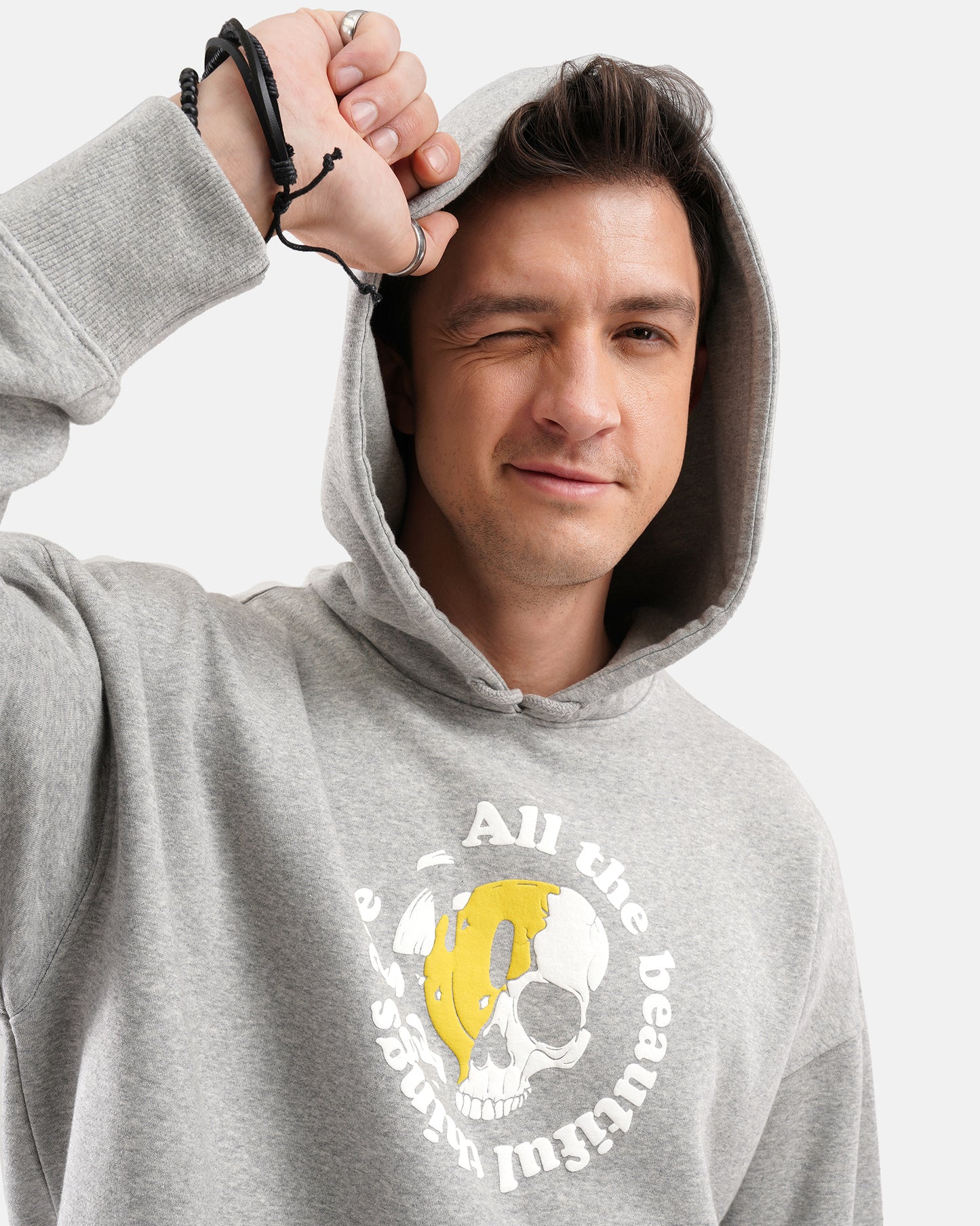 Beautiful Heart Hoodie Grey