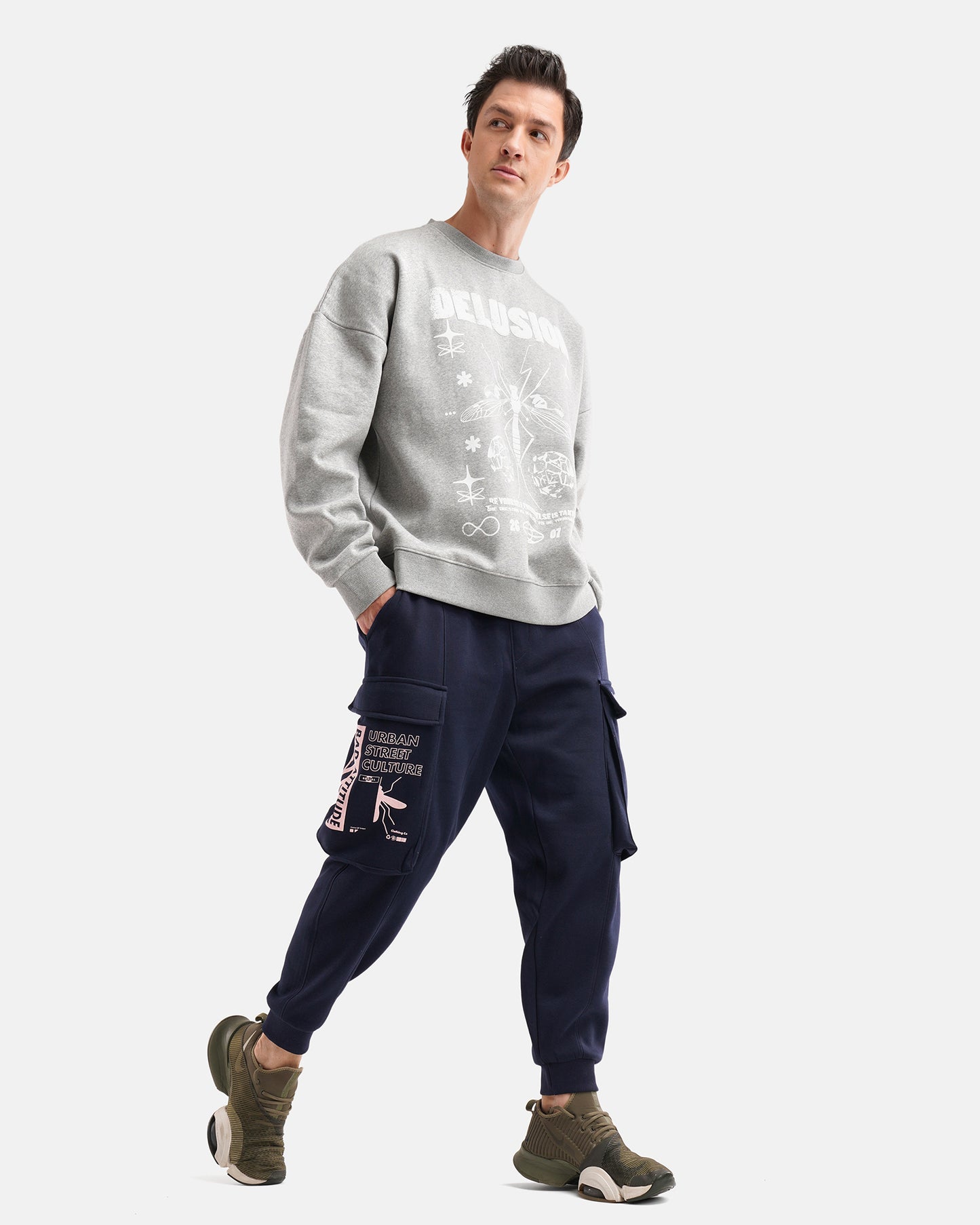 Delusion Sweat Grey Melange