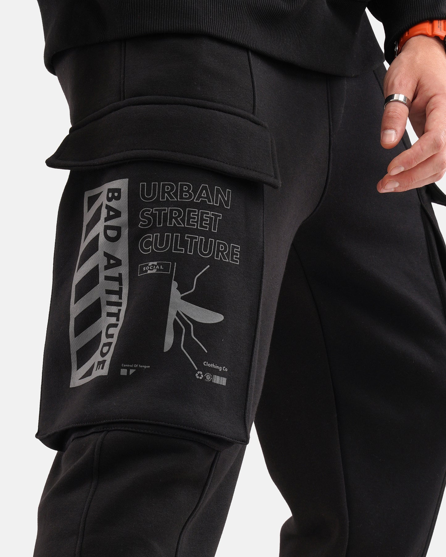 Bad Attitude Jogger Black