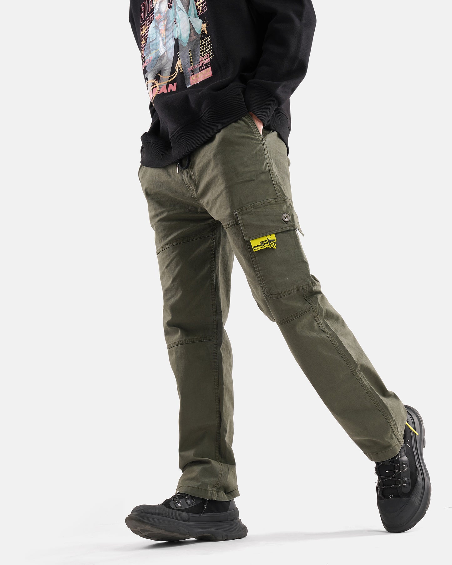 Washed Cargos Olive