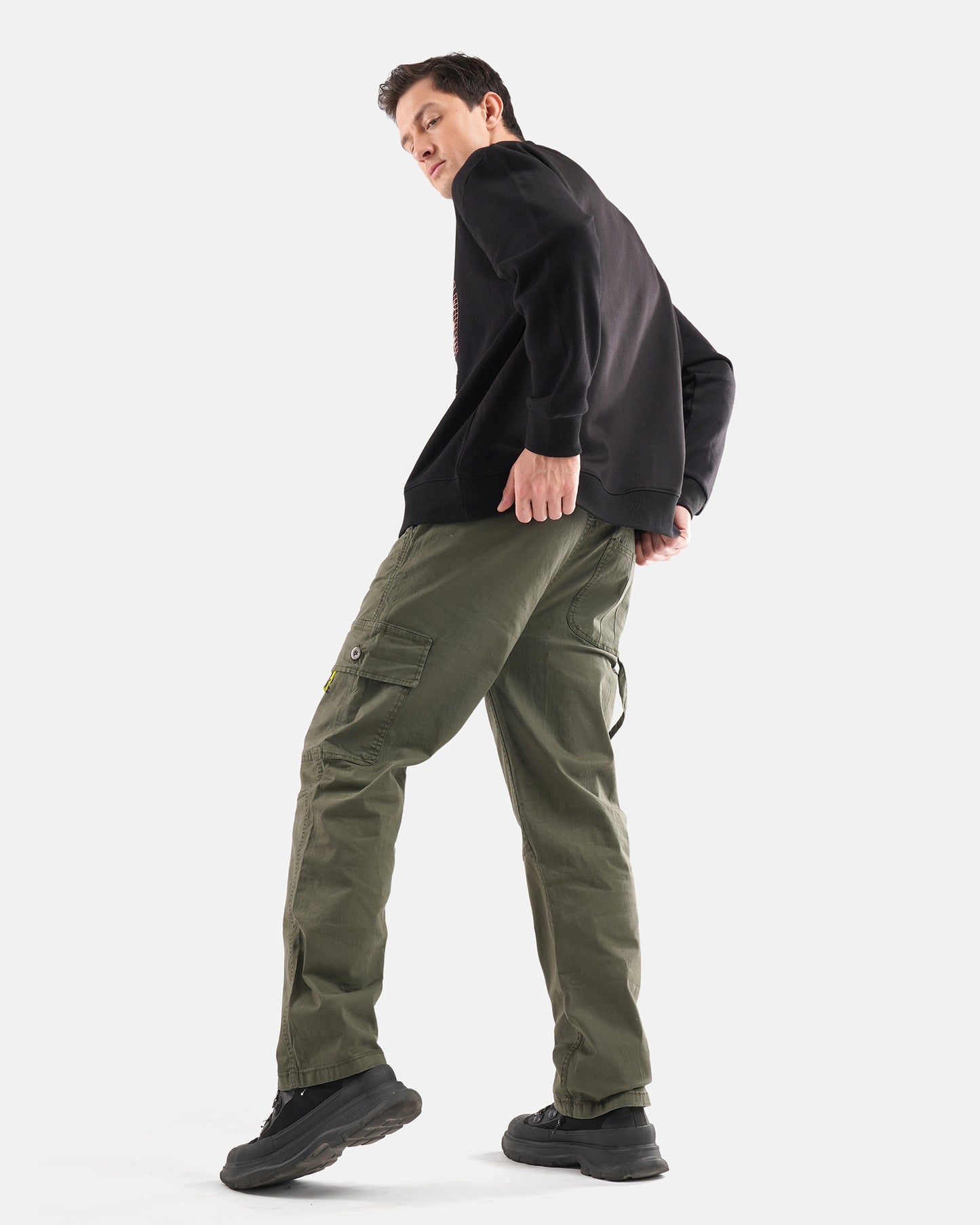 Washed Cargos Olive