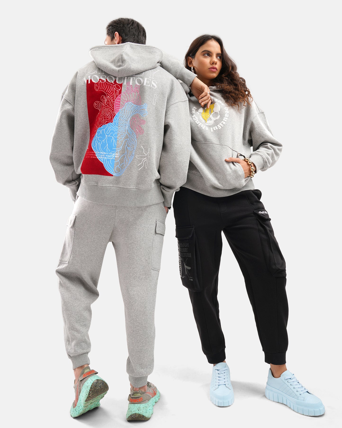 Beautiful Heart Hoodie - Grey