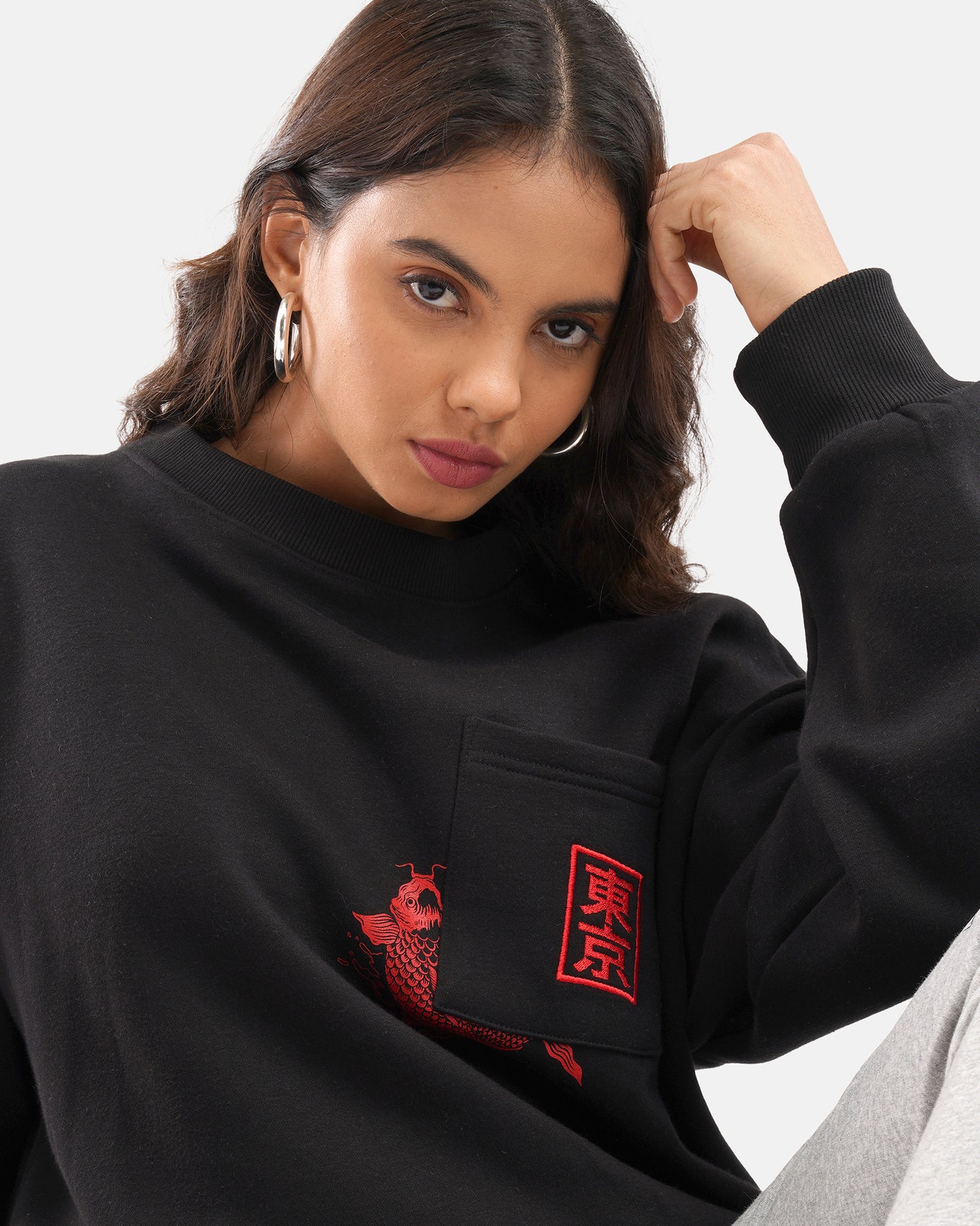 Ramen Cat Sweat - Black