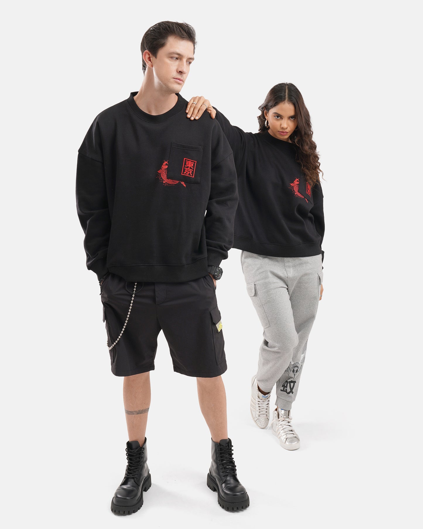 Ramen Cat Sweat Black