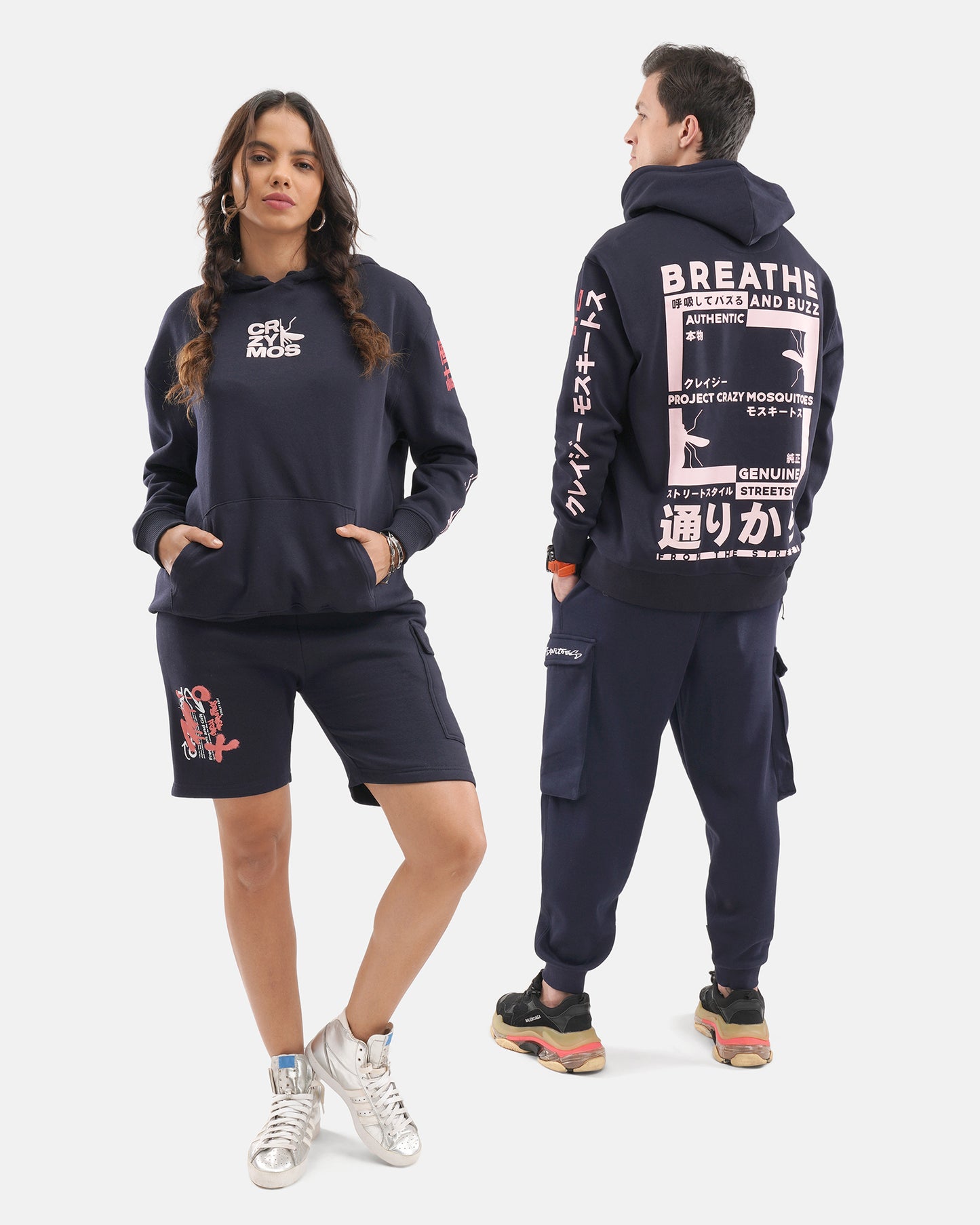 Breathe & Buzz Hoodie - Navy