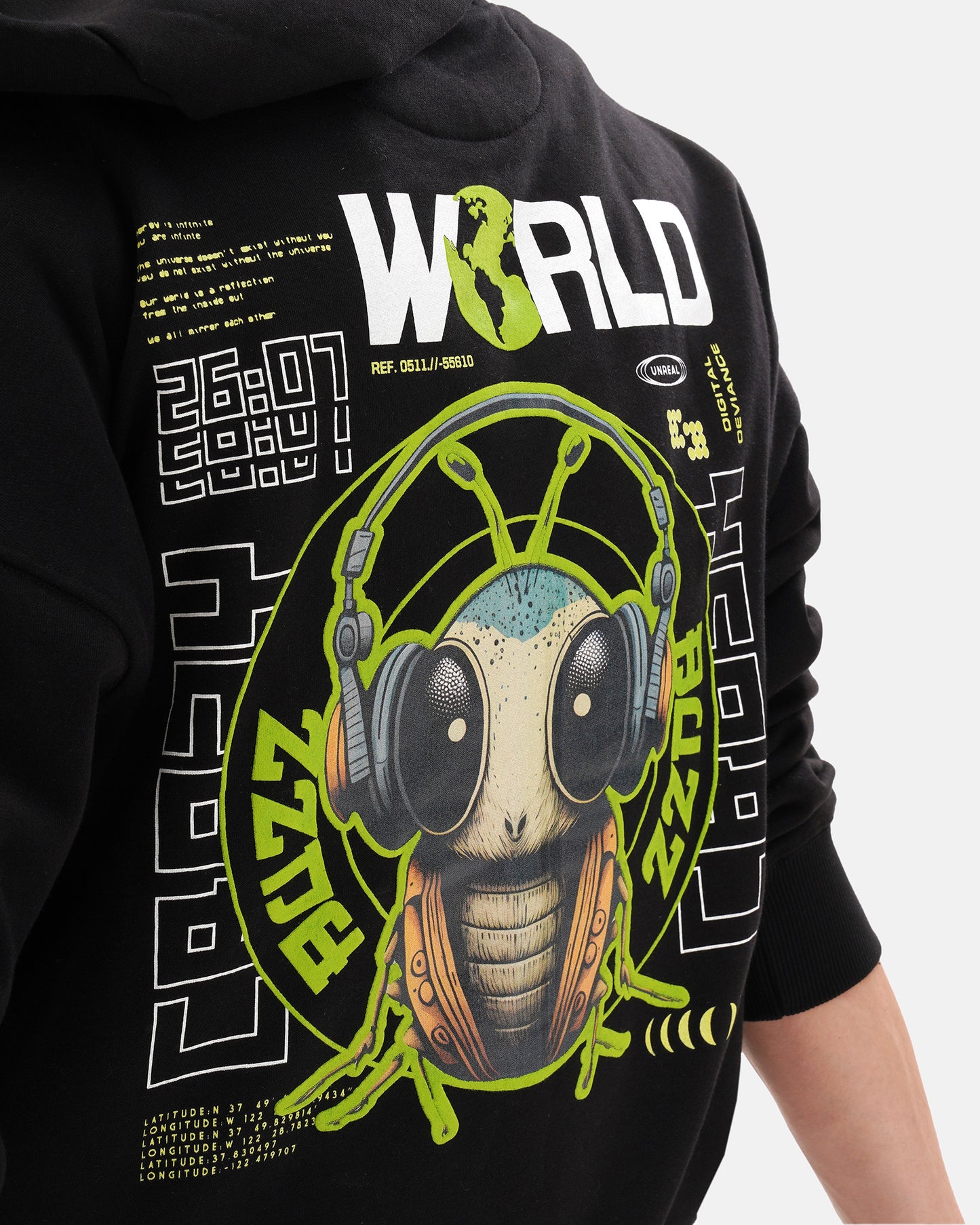Music Mos Hoodie Black