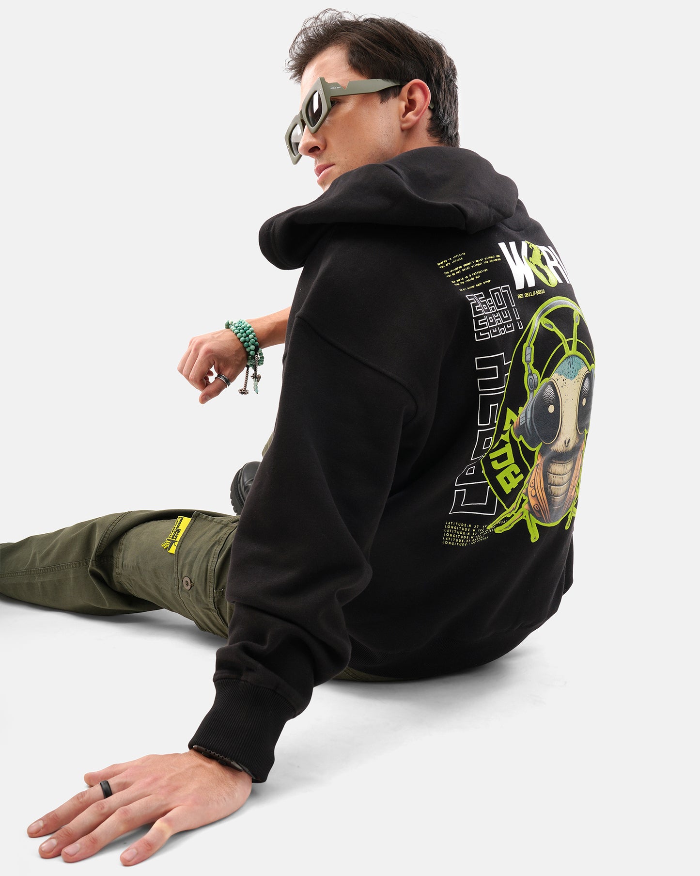 Music Mos Hoodie Black