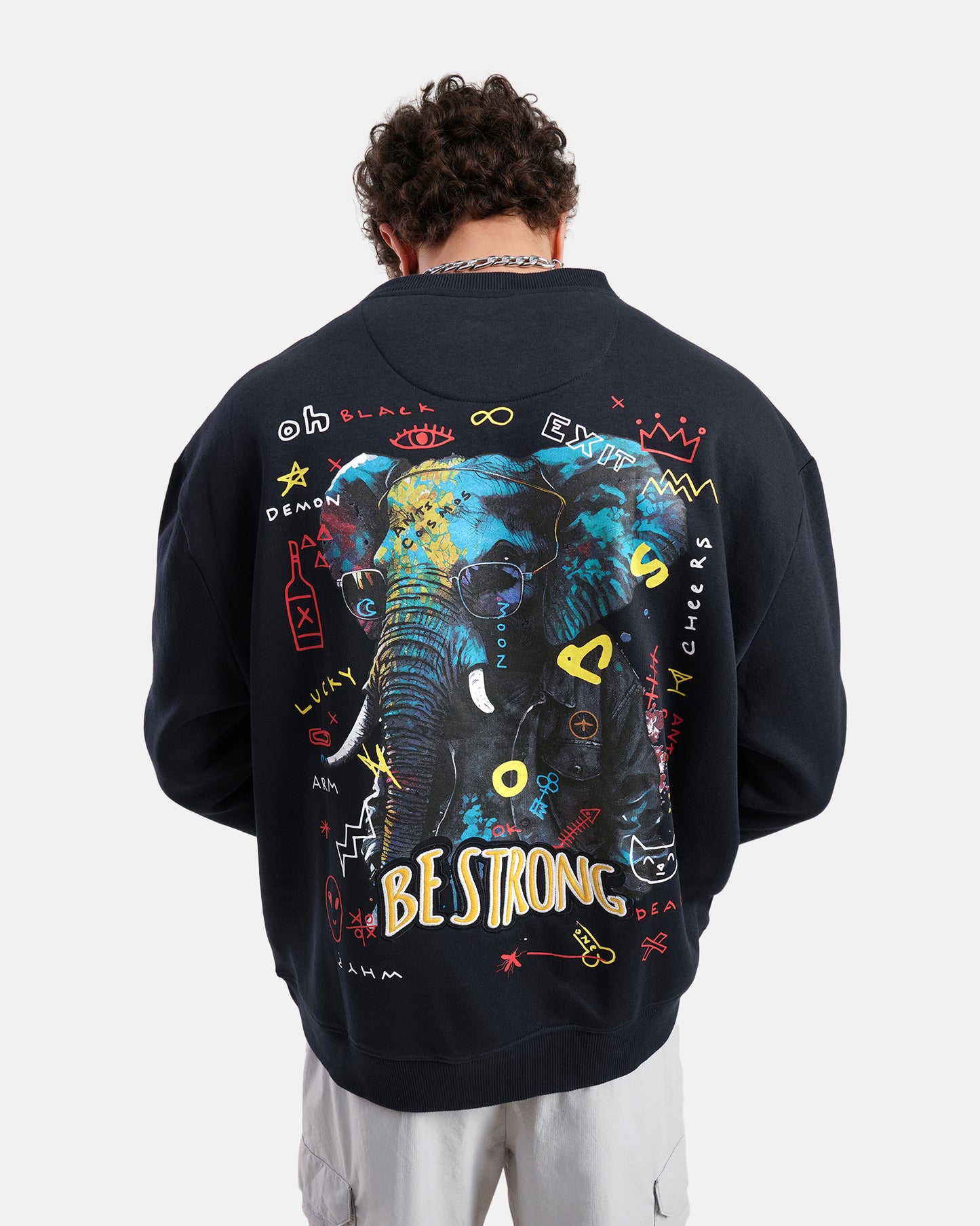 Be Strong Sweat Navy