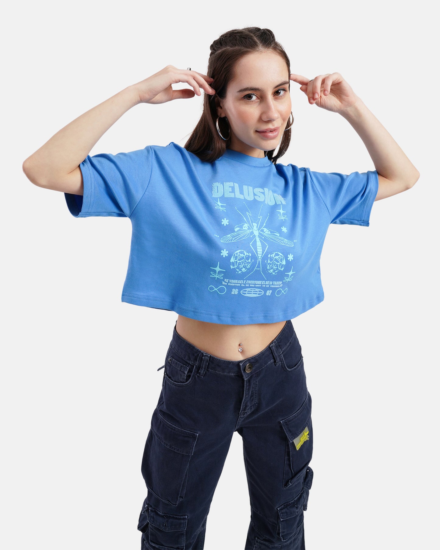 Delusion Crop Blue
