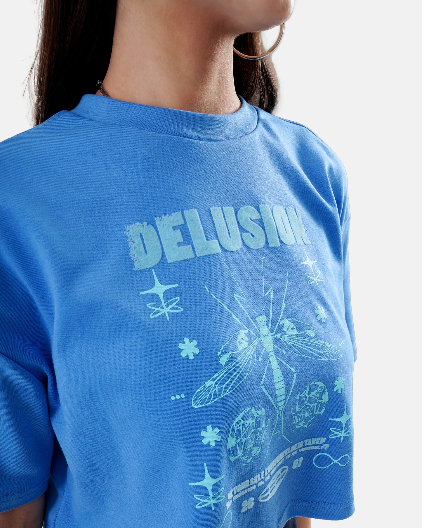 Delusion Crop Blue