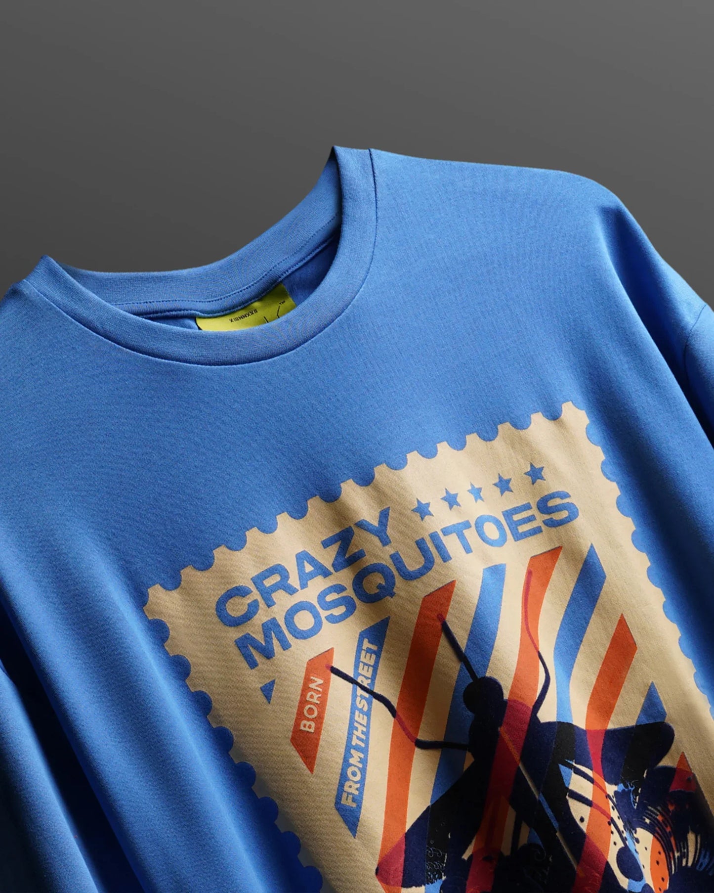 Mos Stamp Tee Blue
