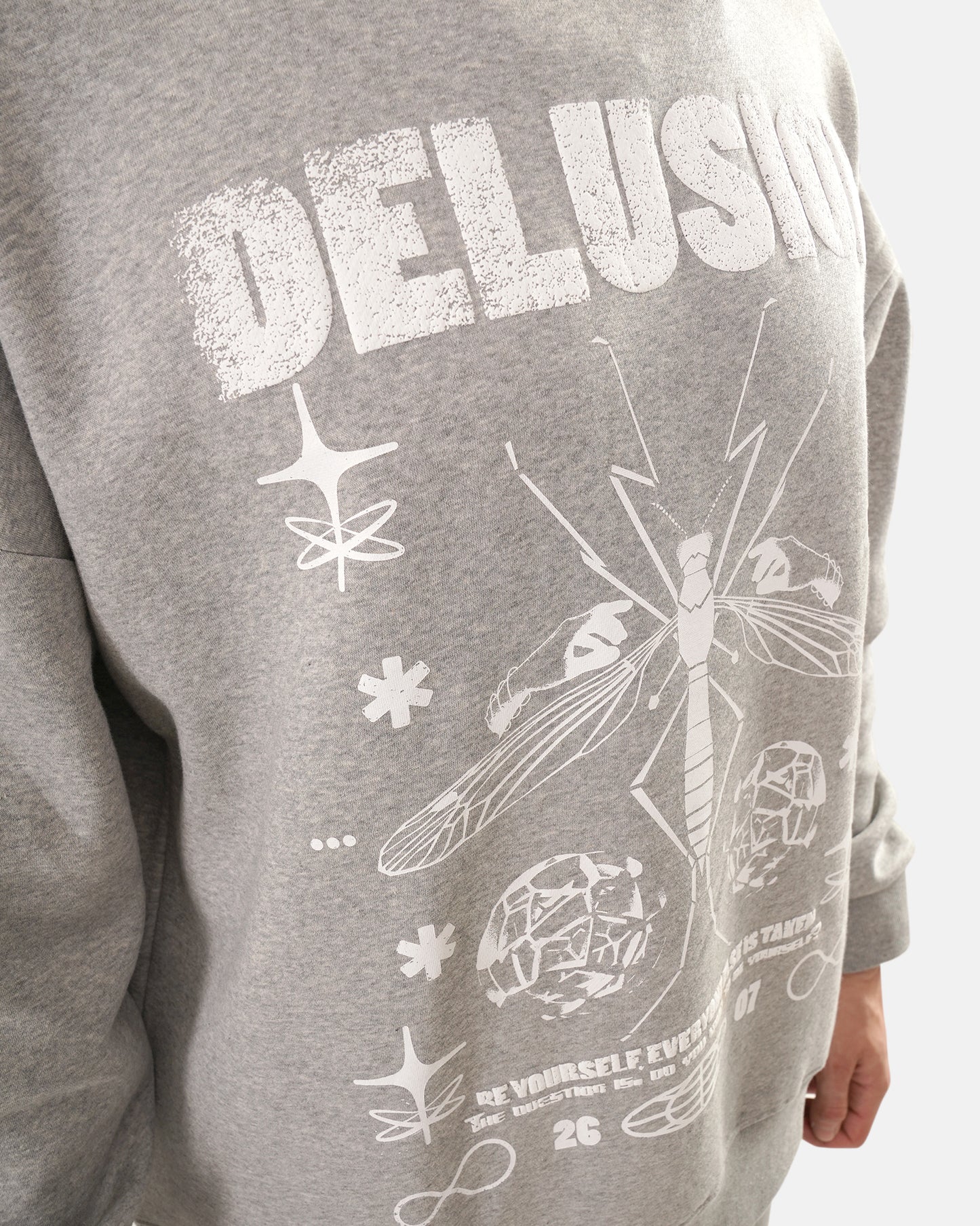 Delusion Sweat Grey Melange