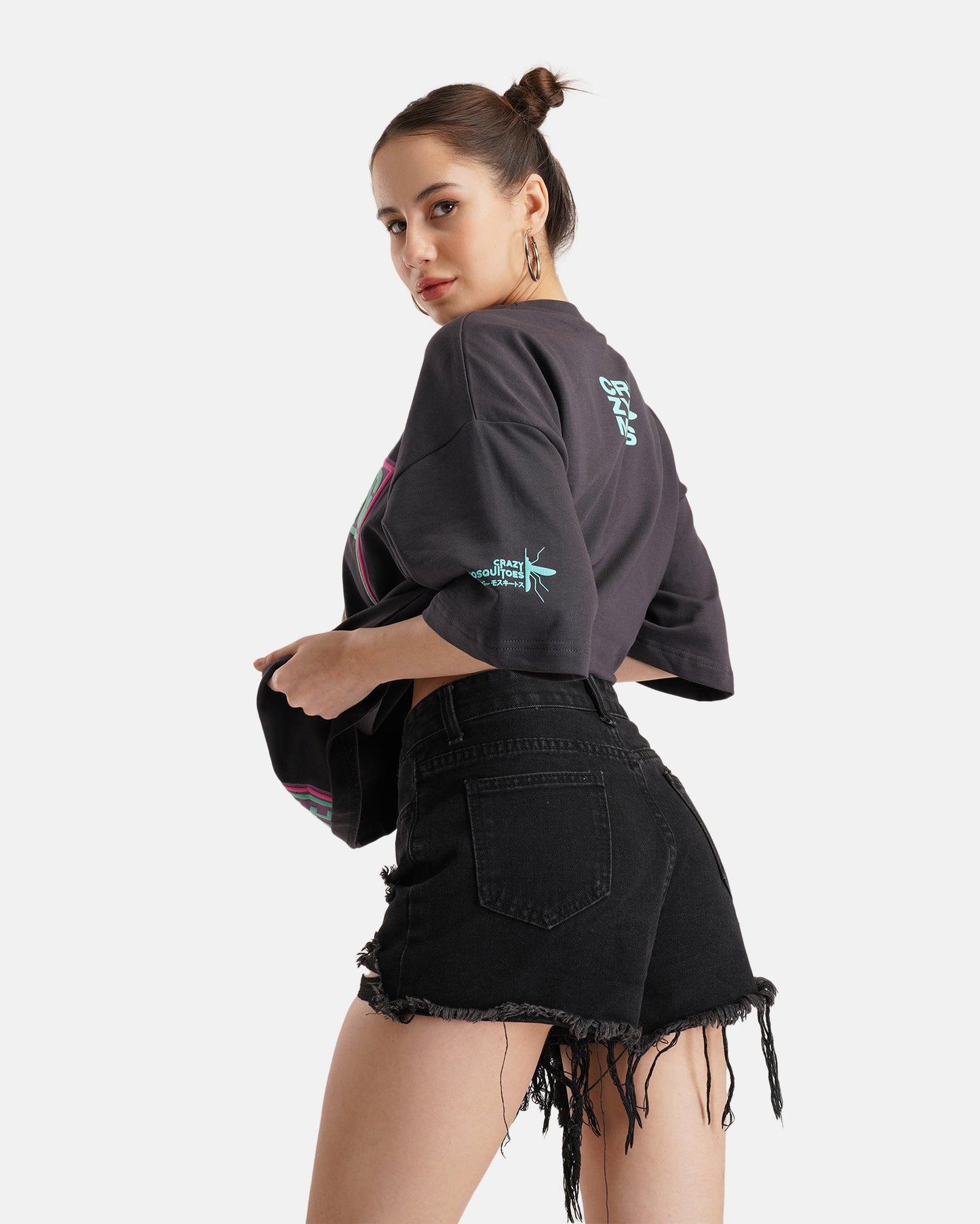 Kitty Gang Tee - Dark Ash