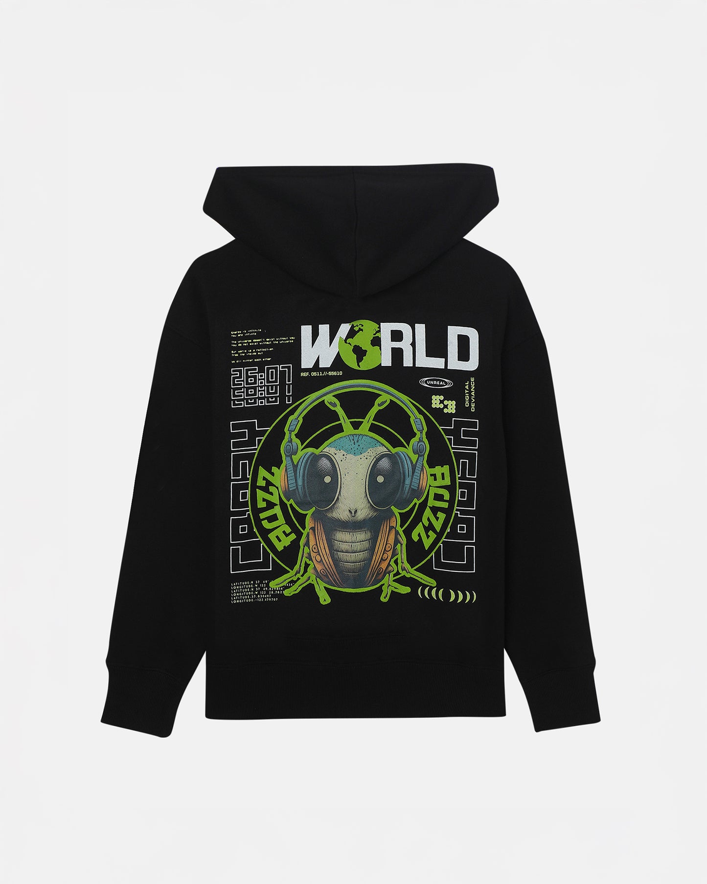 Music Mos Hoodie Black