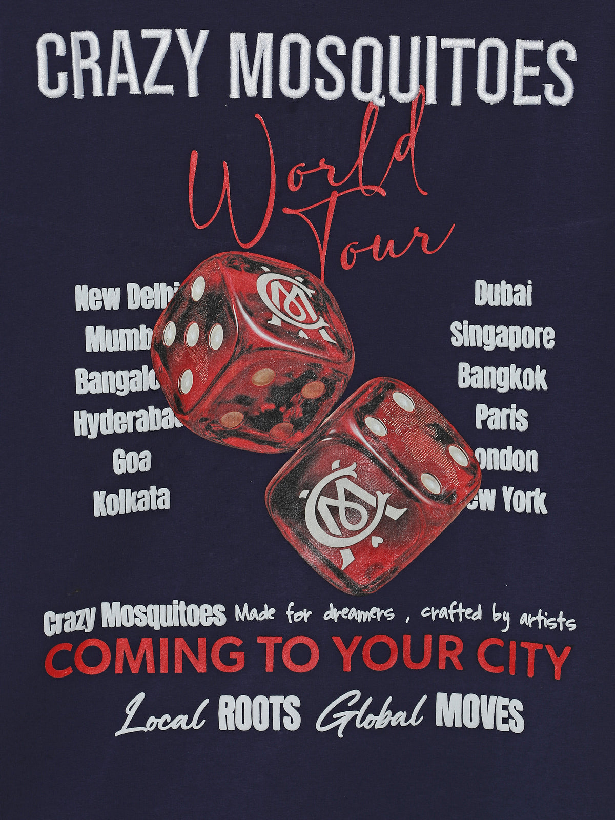 Rolling Worldwide Tee Patriot Blue