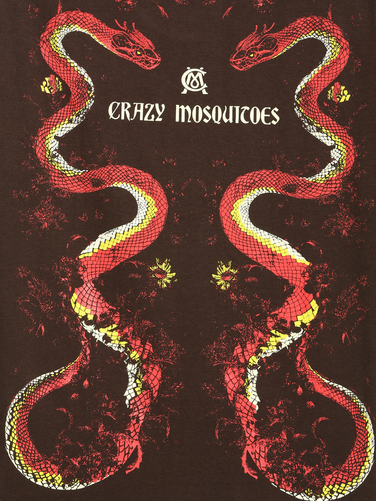 Dual Snakes Bamboo Tee Brown