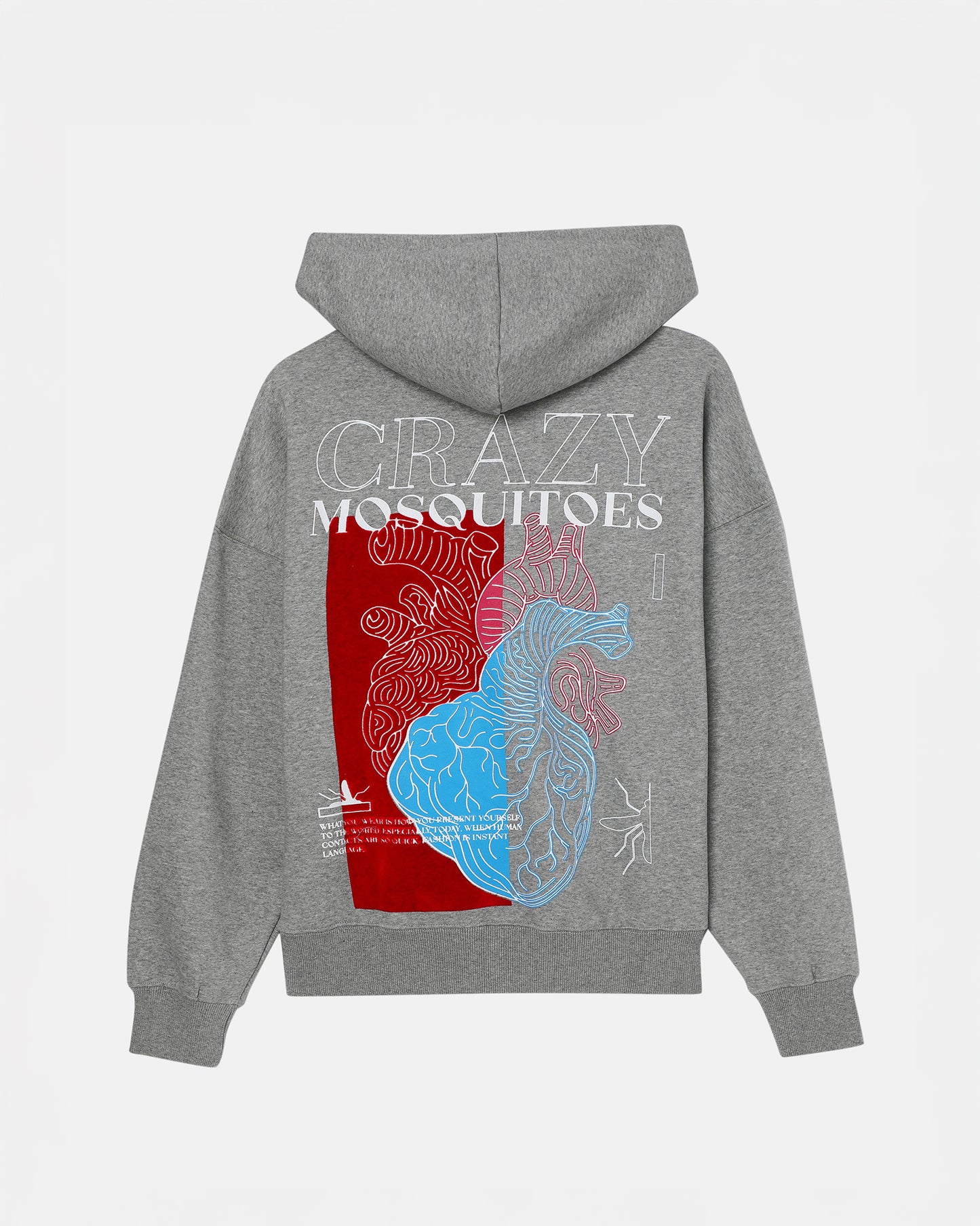 Beautiful Heart Hoodie Grey