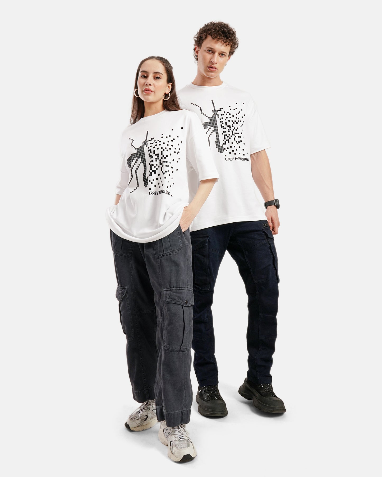 Pixel Mos Tee - White