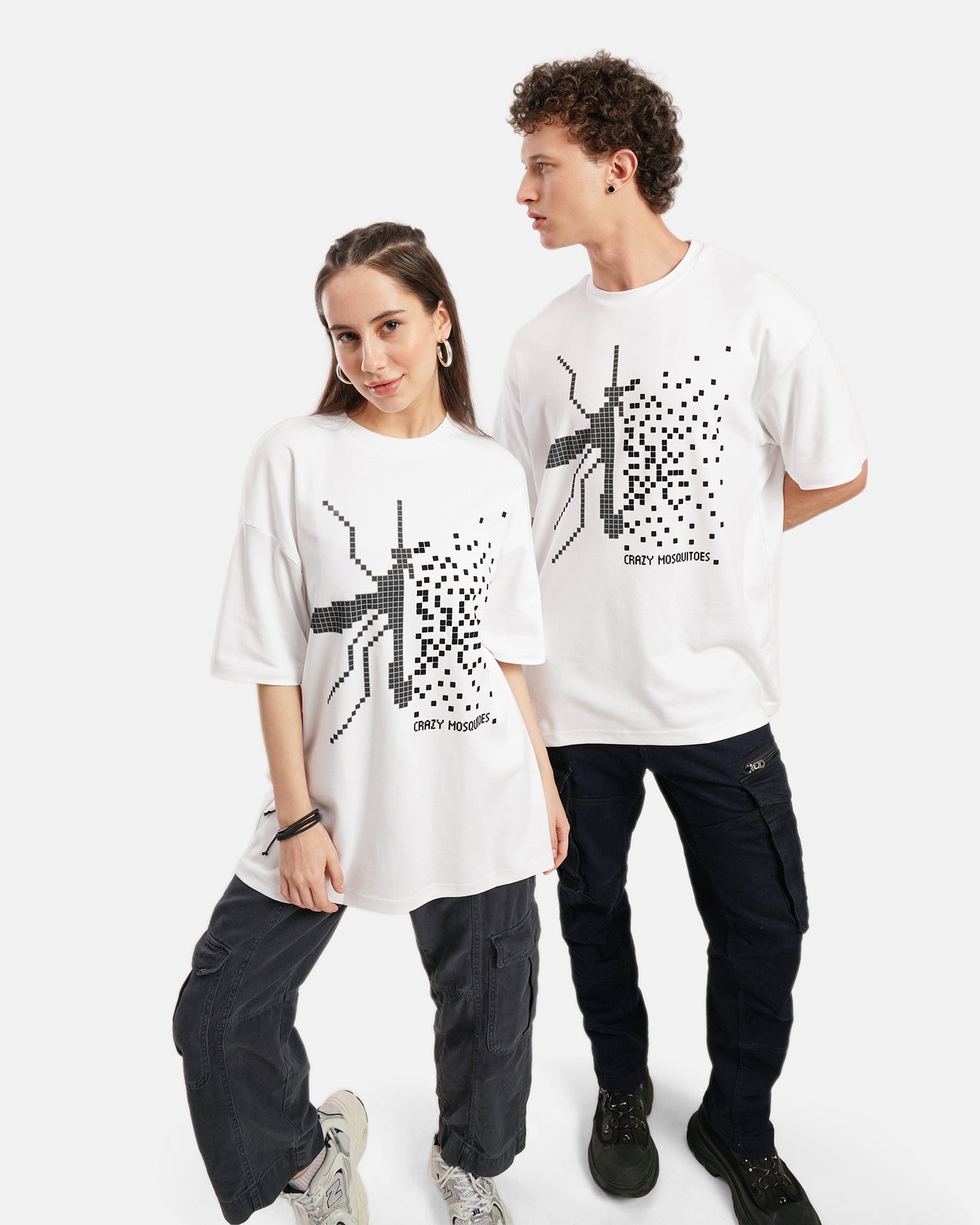 Pixel Mos Tee - White
