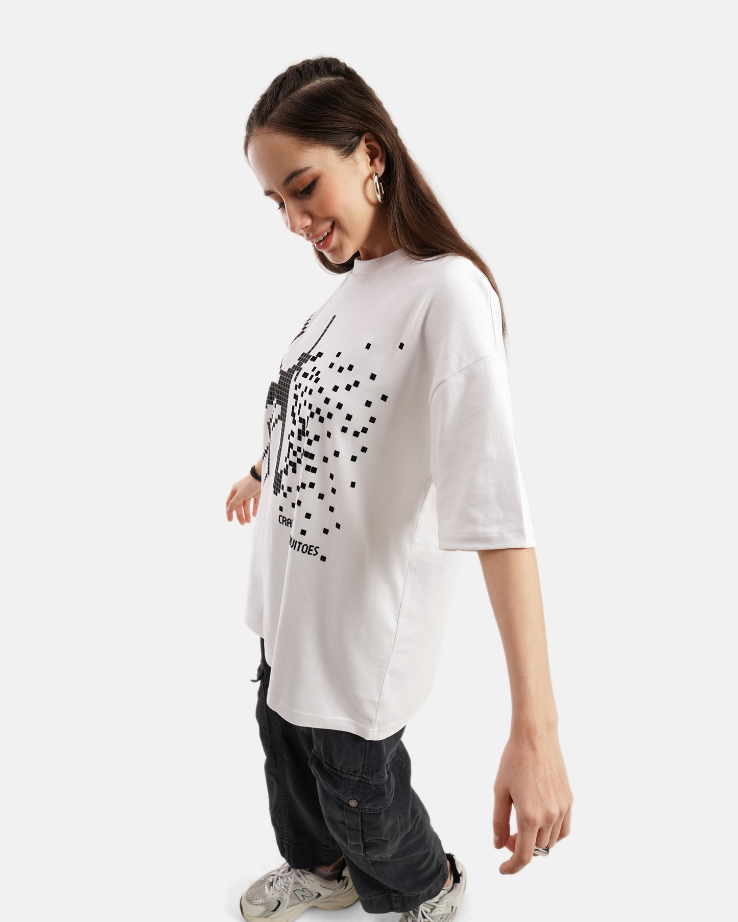 Pixel Mos Tee - White