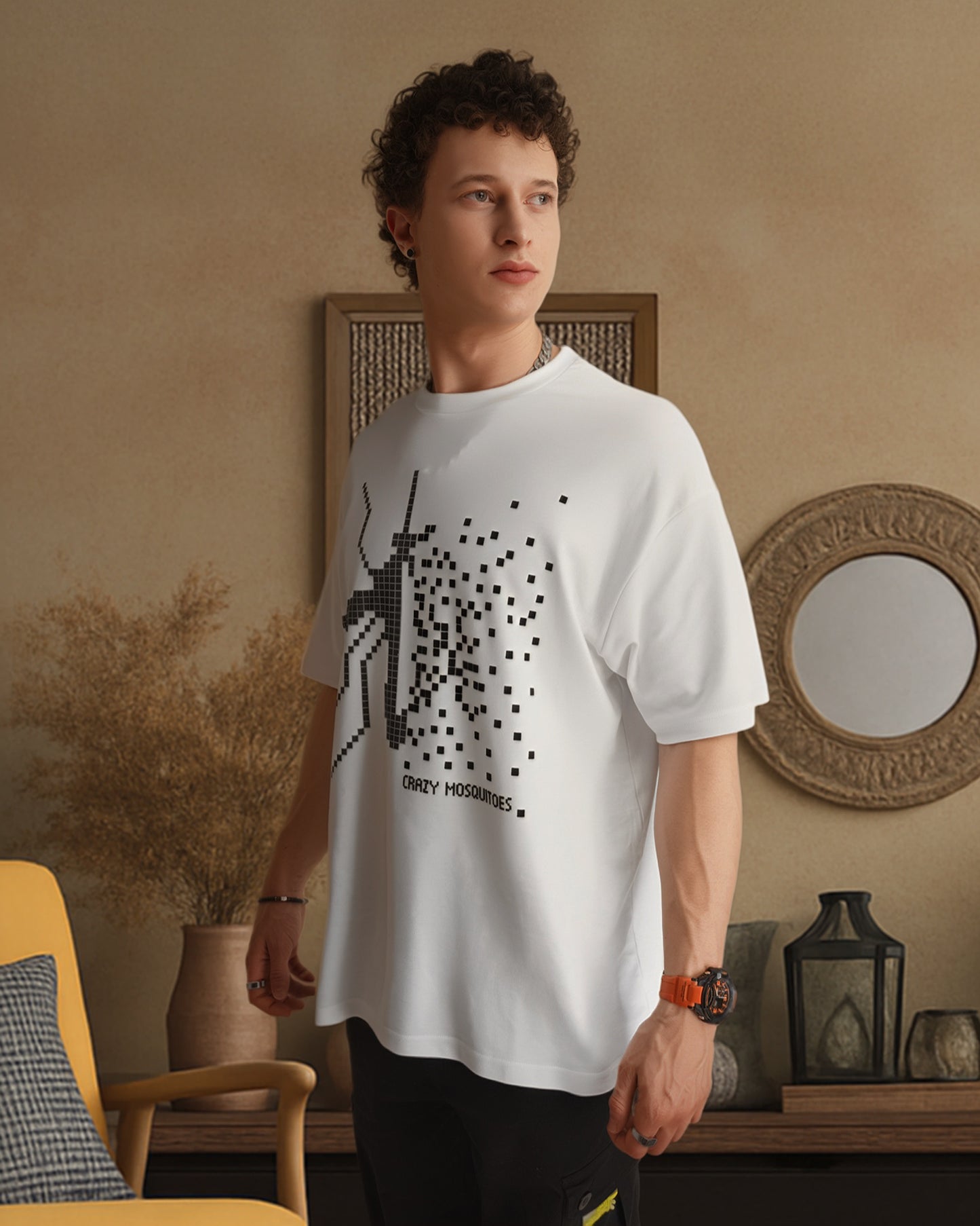 Pixel Mos Tee White