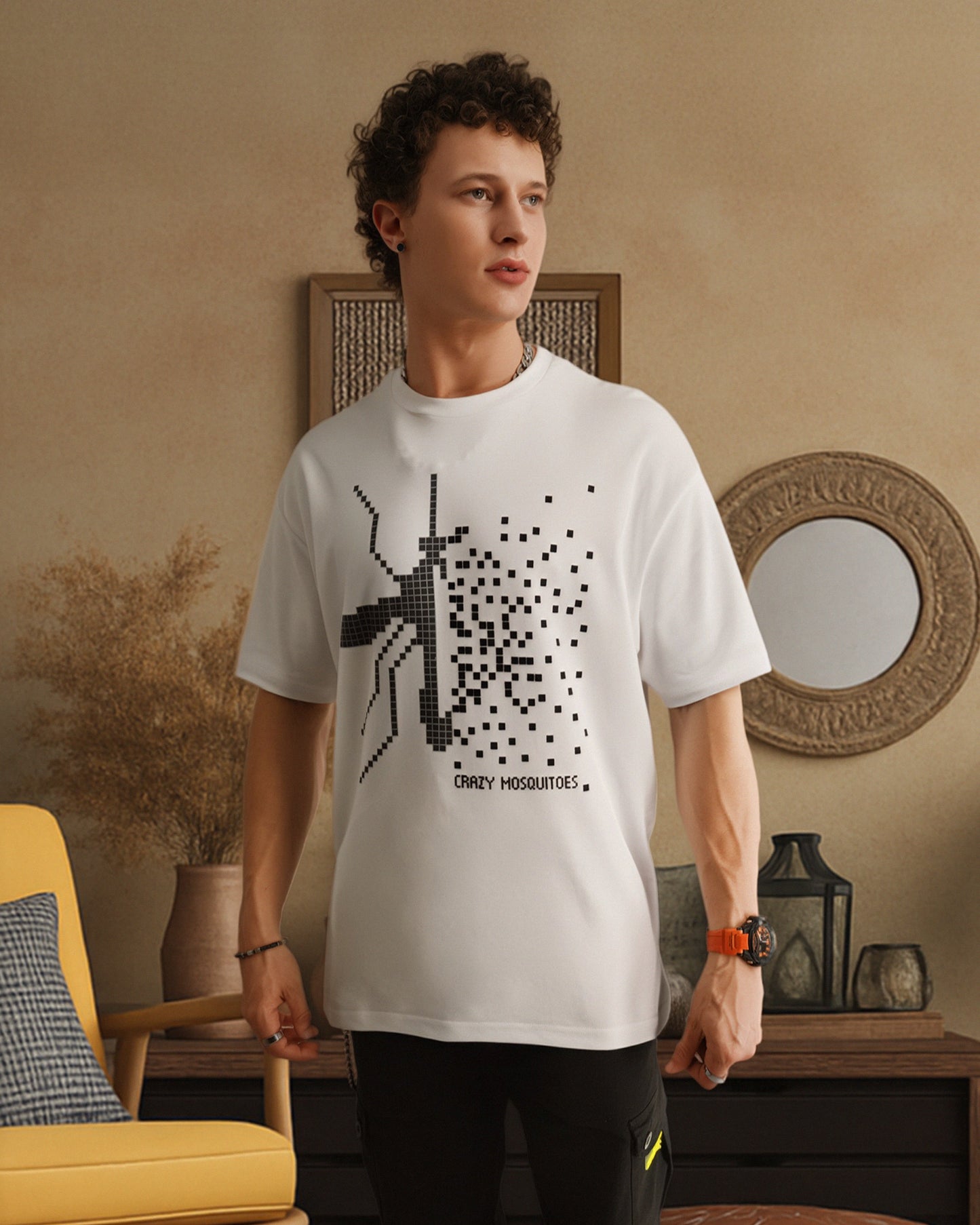 Pixel Mos Tee White