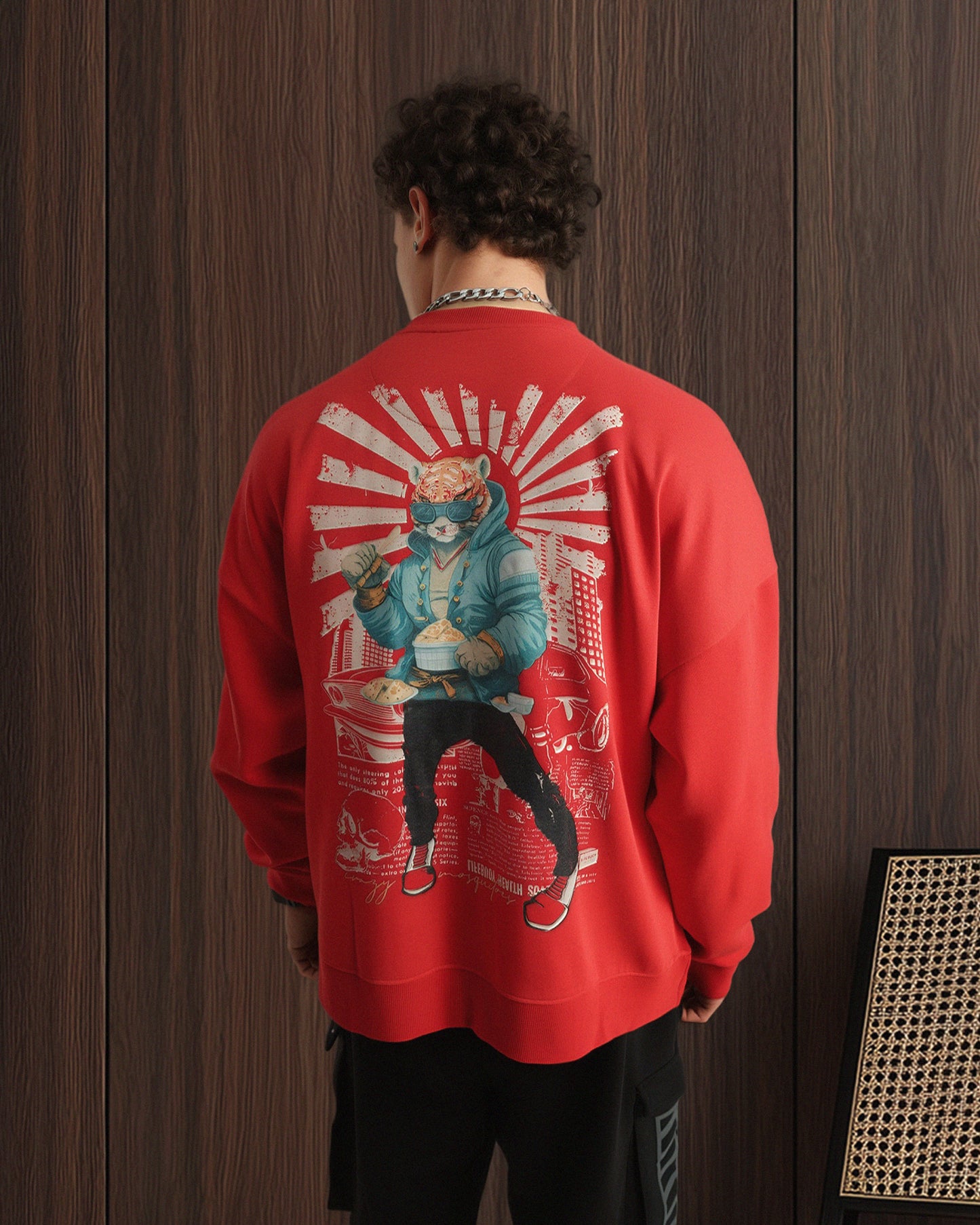 Urban Cheetah Sweat Red