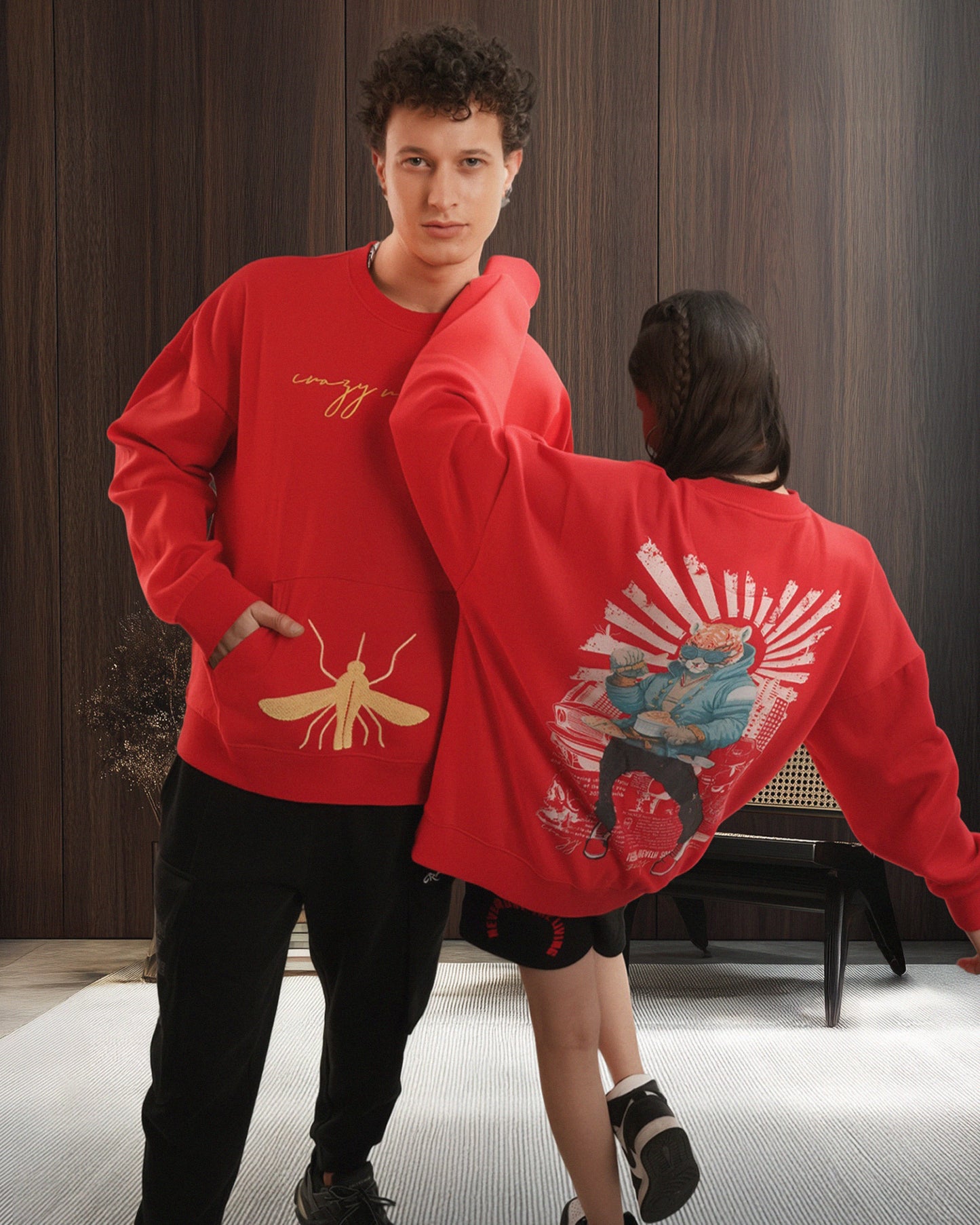Urban Cheetah Sweat Red