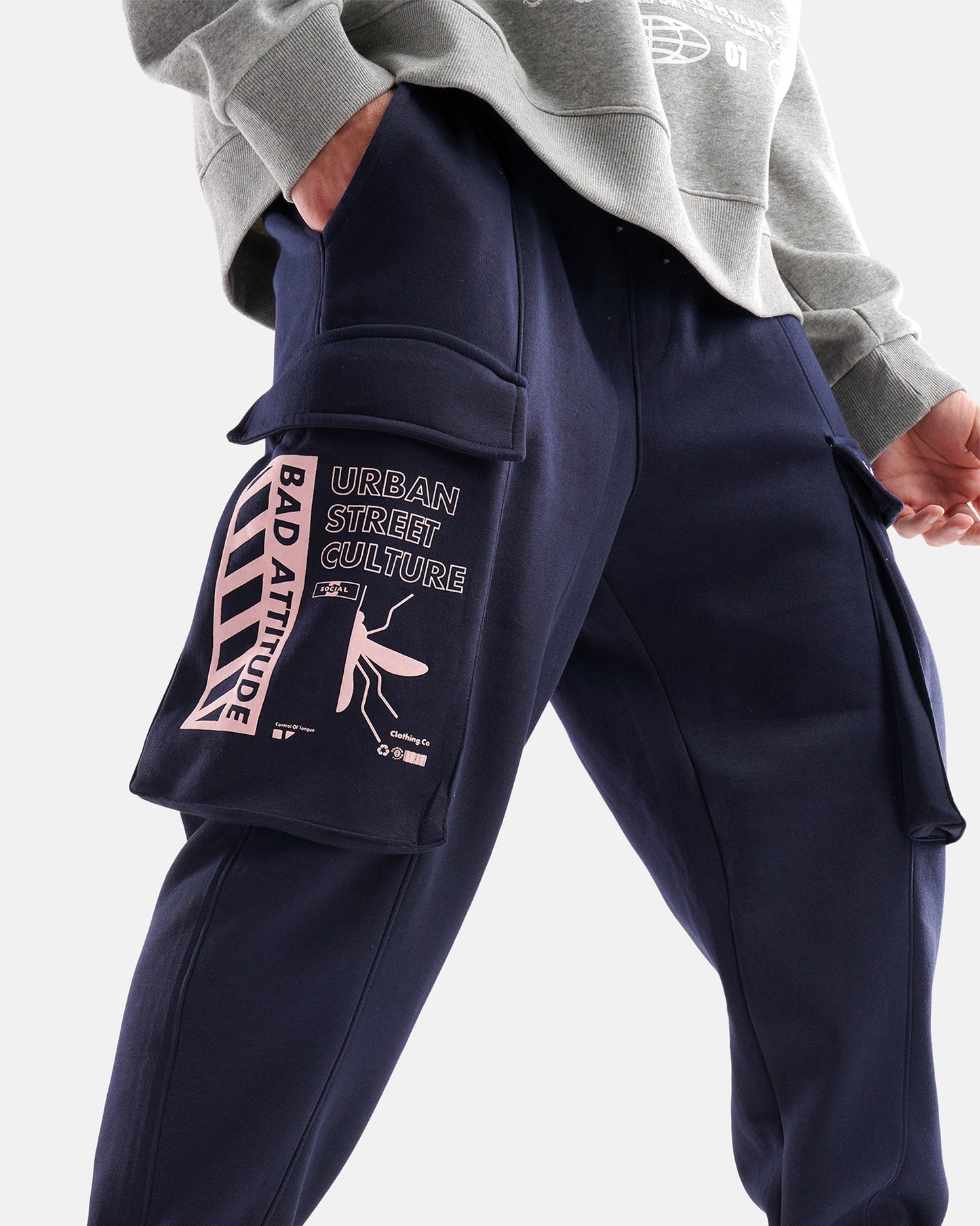 Bad Attitude Jogger Navy