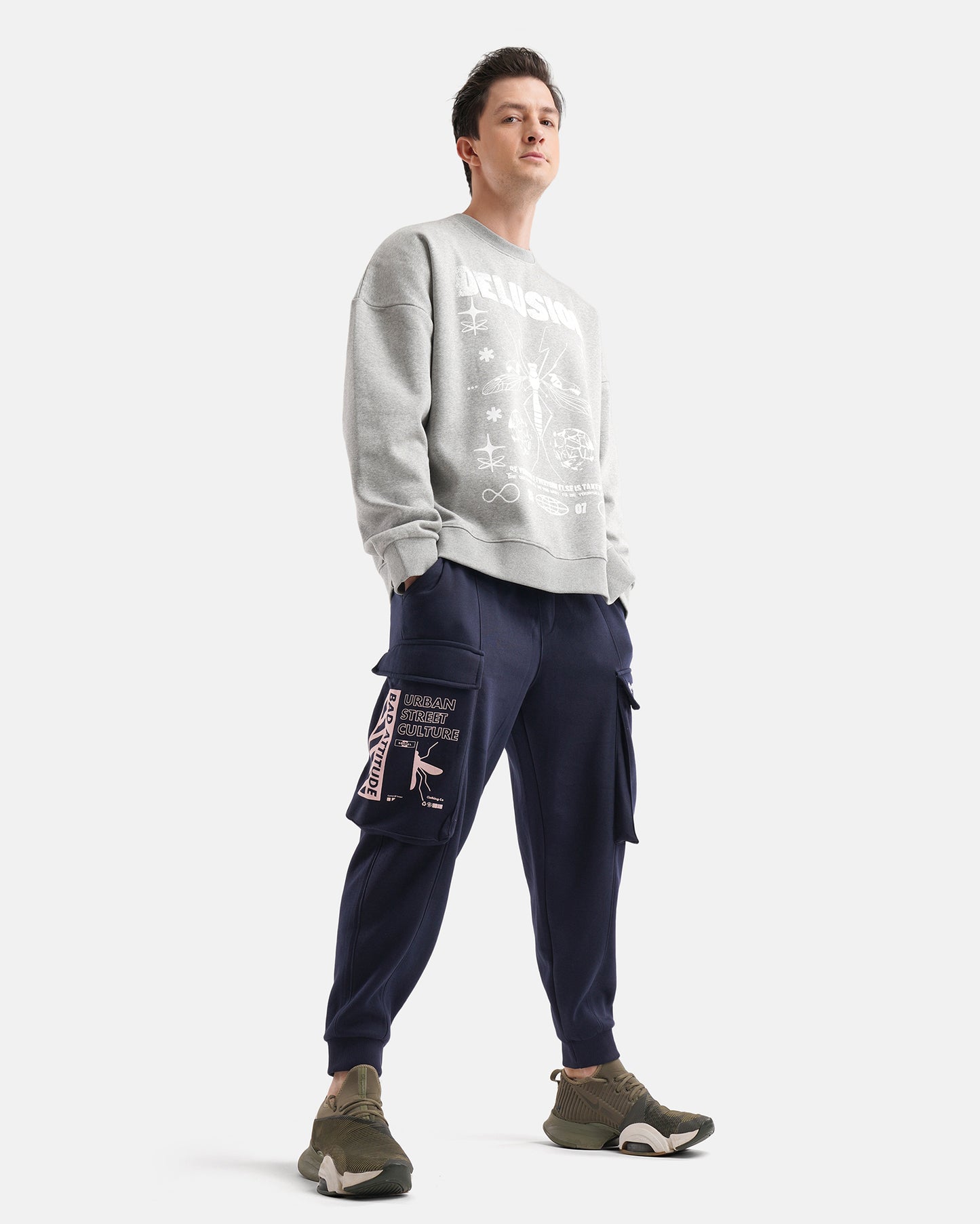 Delusion Sweat Grey Melange