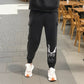 Steam Punk Fleece Jogger in Black