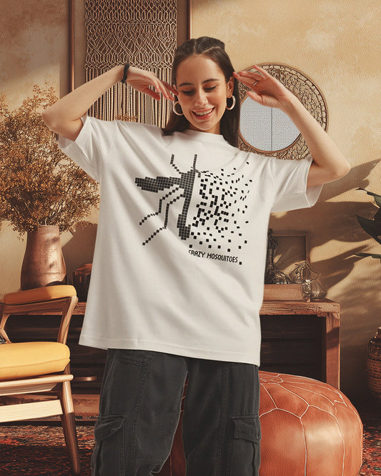 Pixel Mos Tee - White