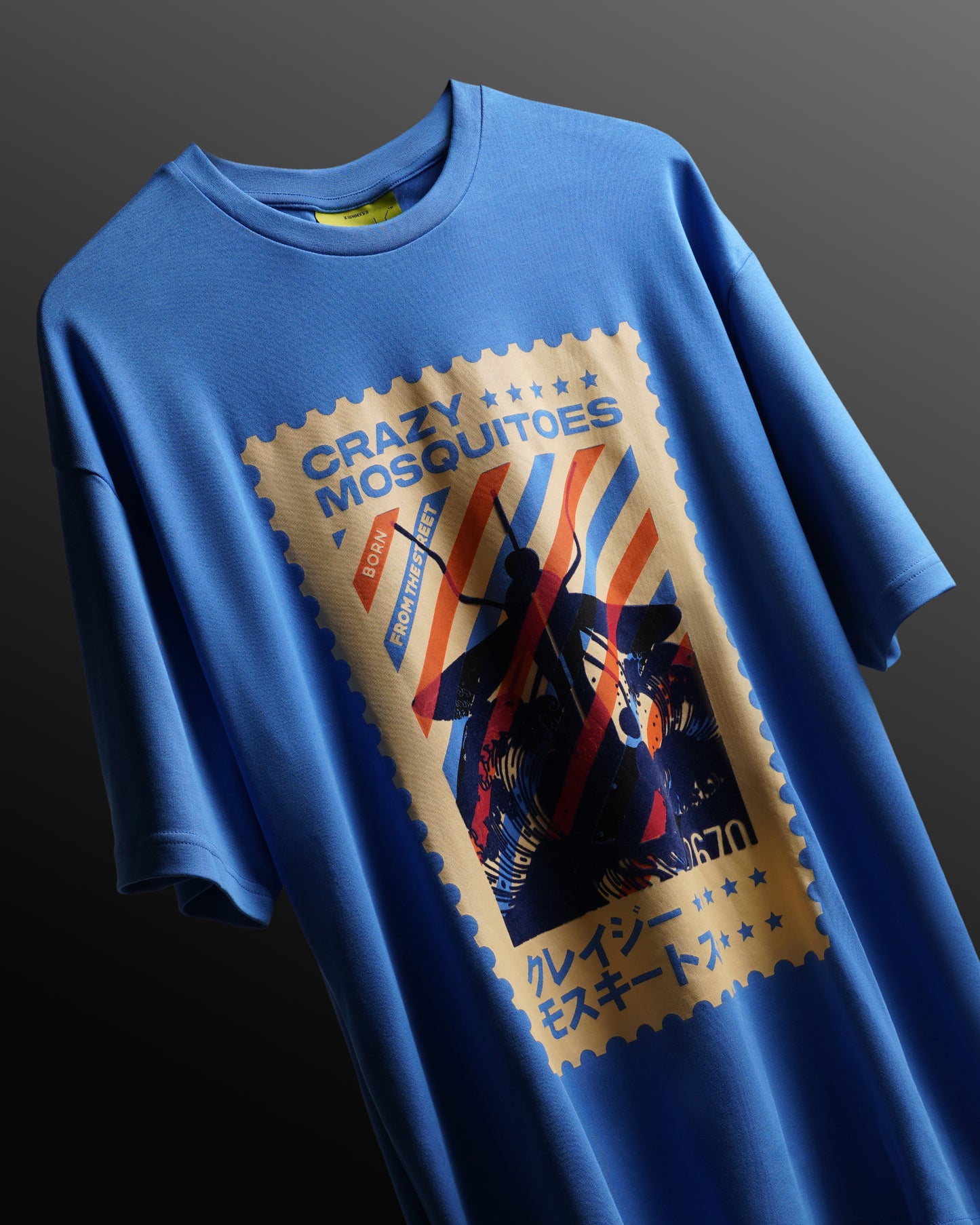 Mos Stamp Tee Blue