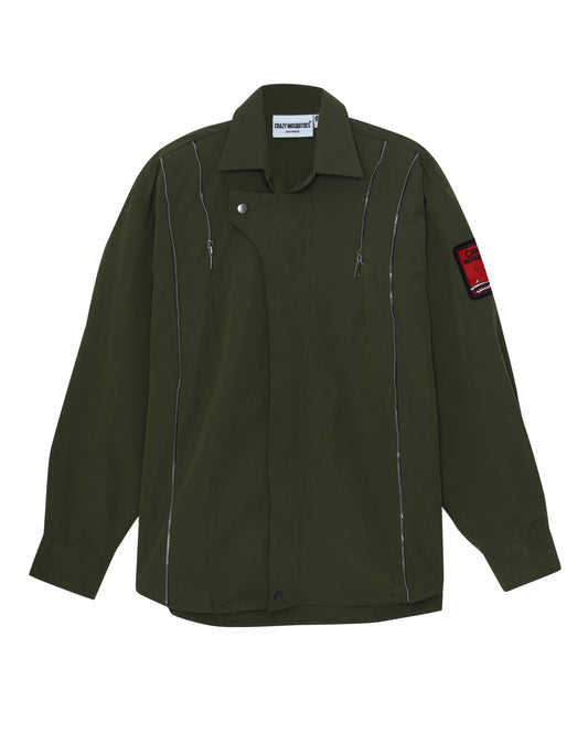 Jap Zip Dark Green