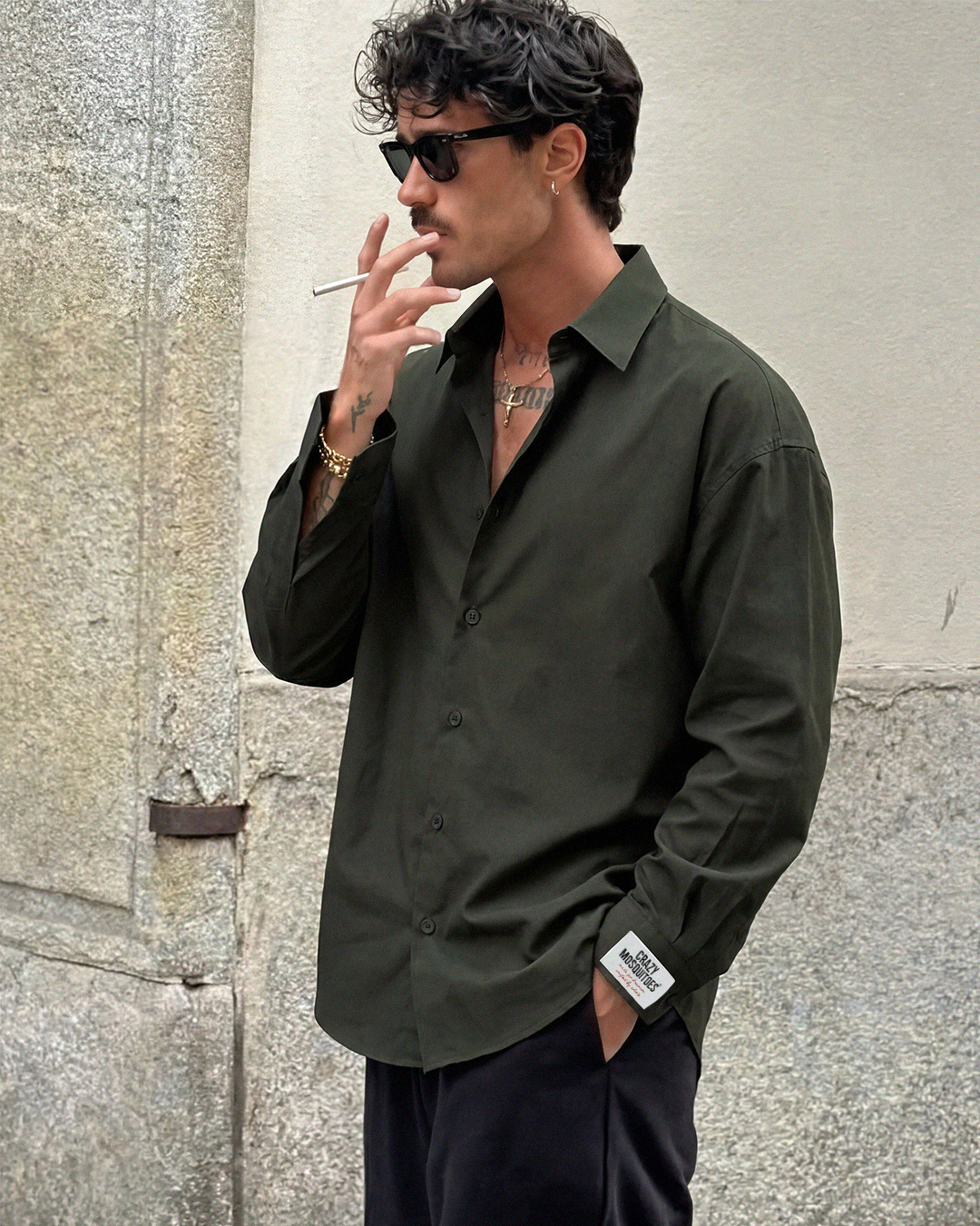 CD Drop Shoulder Olive
