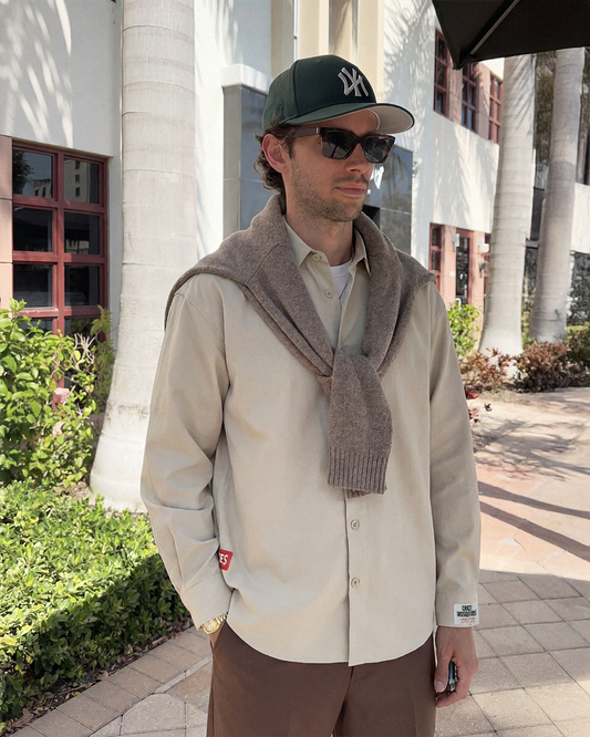 CD Drop Shoulder Beige