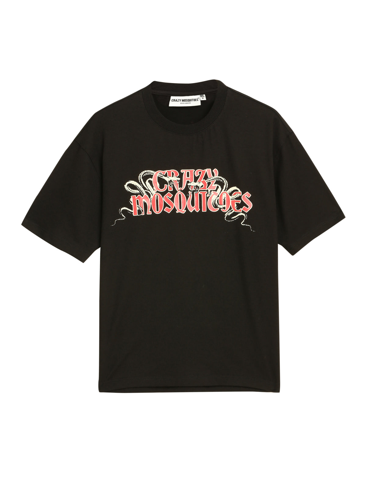 Dual Snakes Bamboo Tee Black