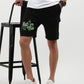 Three Pocket Fleece Shorts in Black