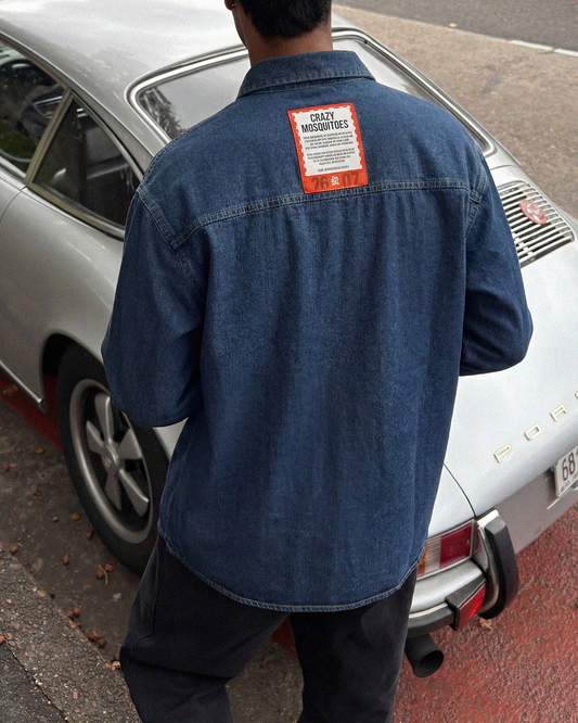 Grunge Denim Blue