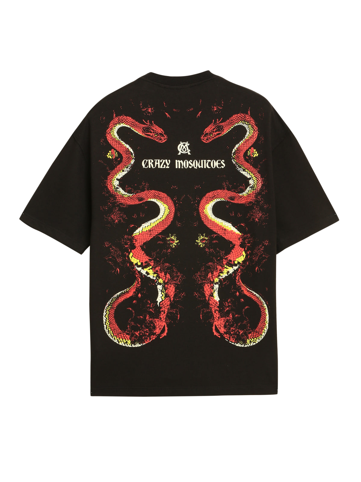 Dual Snakes Bamboo Tee Black
