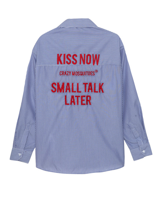 Kiss Now Stripe Blue