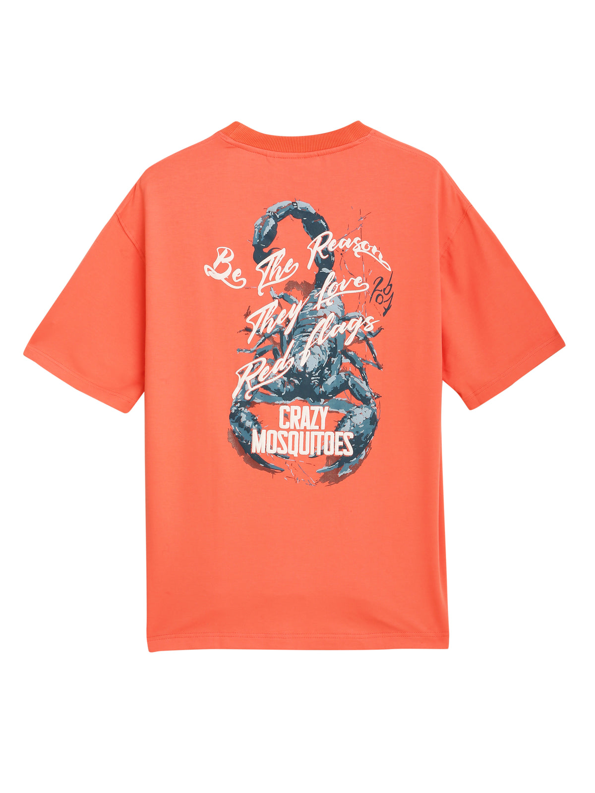 Red Flag Bamboo Tee Orange Pink