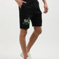 Three Pocket Fleece Shorts in Black