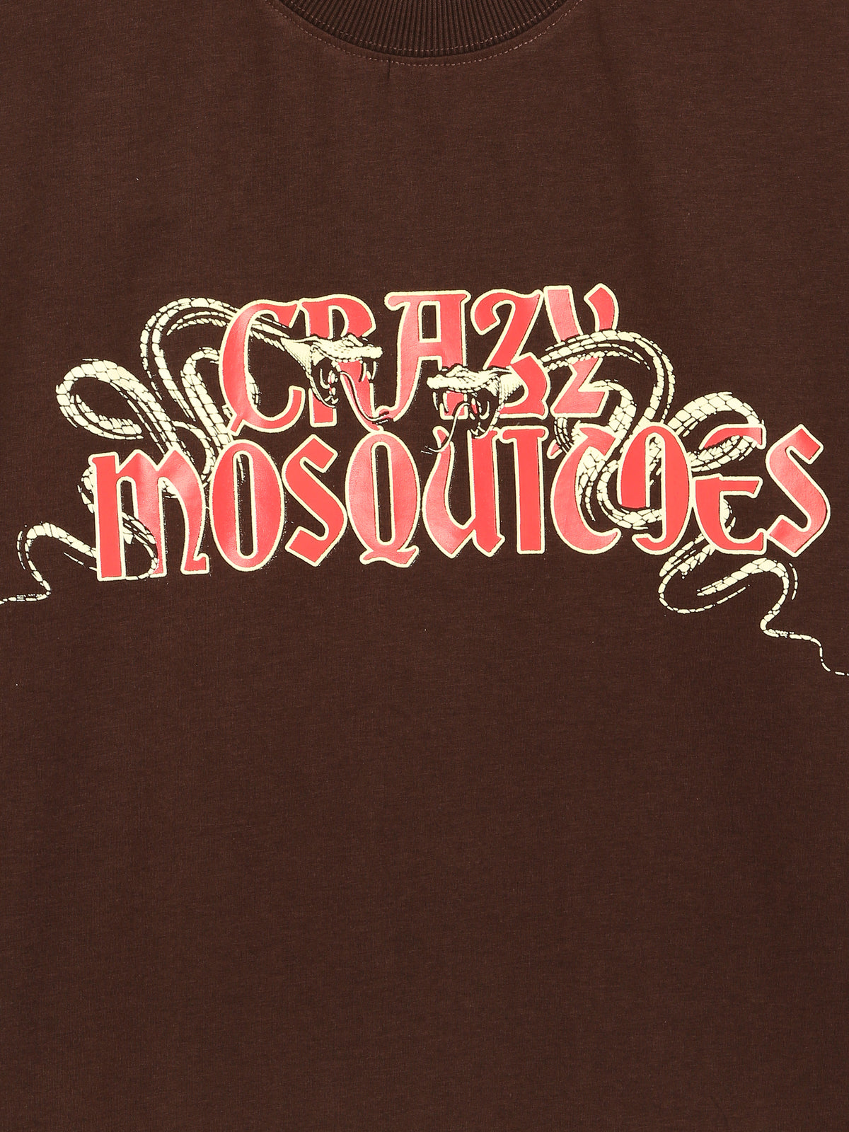 Dual Snakes Bamboo Tee Brown