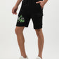 Three Pocket Fleece Shorts in Black