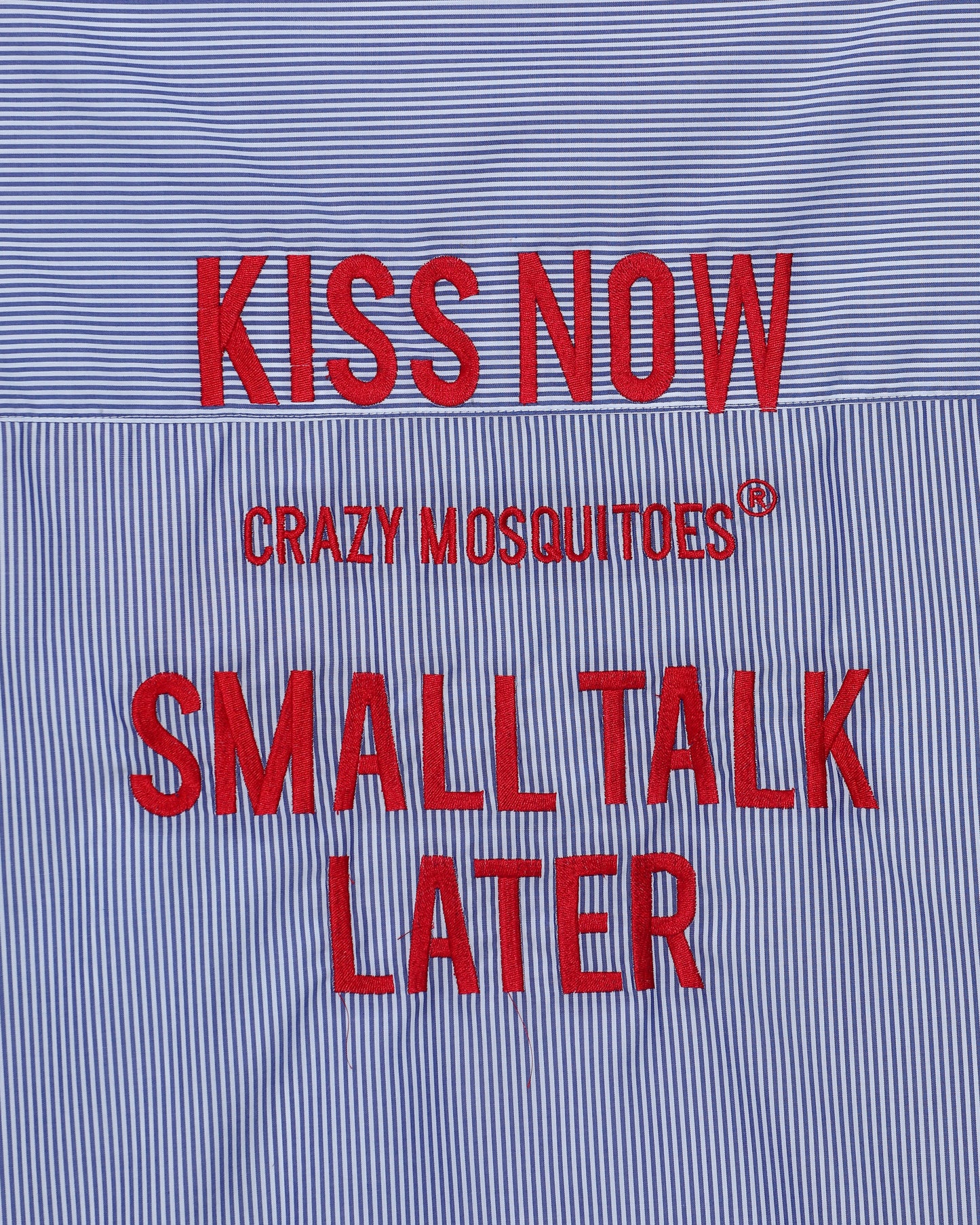 Kiss Now Stripe Blue