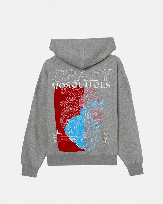 Beautiful Heart Hoodie Grey