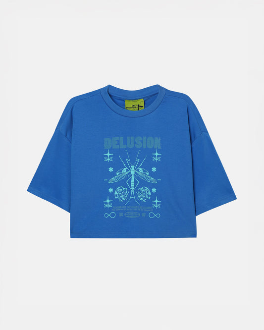 Delusion Crop Blue