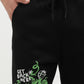 Three Pocket Fleece Shorts in Black