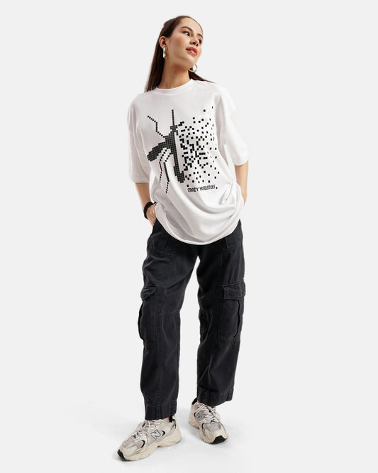 Pixel Mos Tee - White